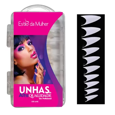 Tips Natural Reta Stiletto Gavião