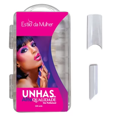 Unhas Postiça Natural Curva C