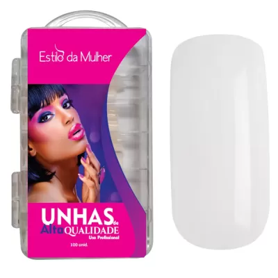 Unhas Postiça Natural Quadrada